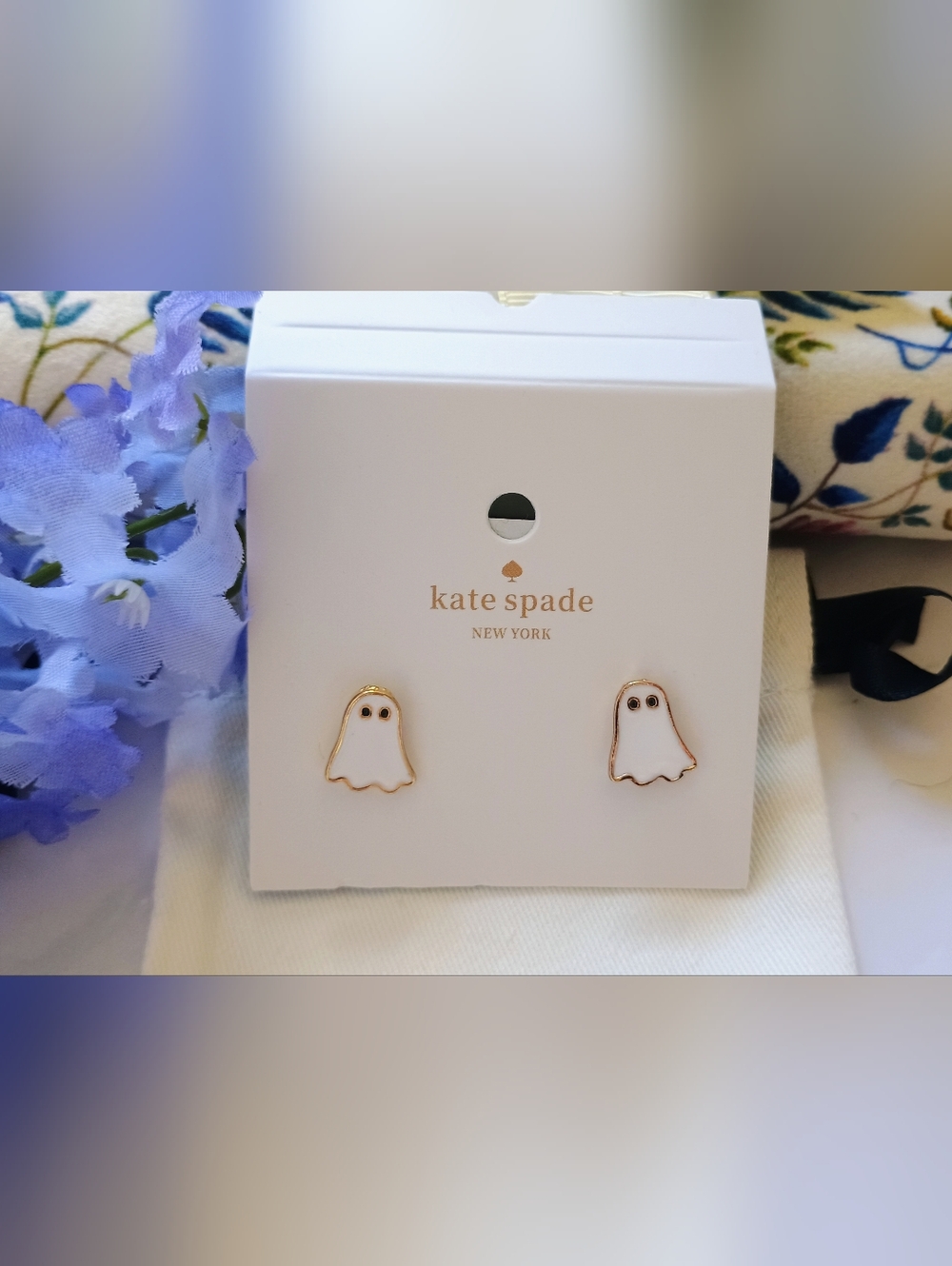 Kate Spade Ghost Enamel Earrings